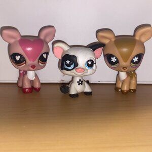 Littlest Pet Shop LPS Deer and Pig